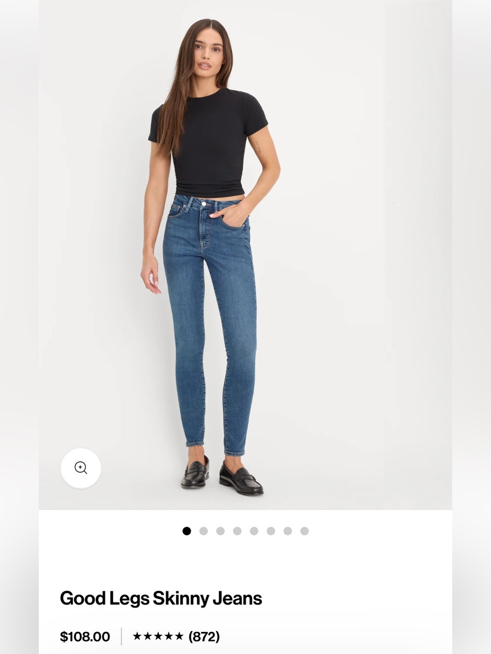 Good American Skinny Jeans - Mid Blue Wash